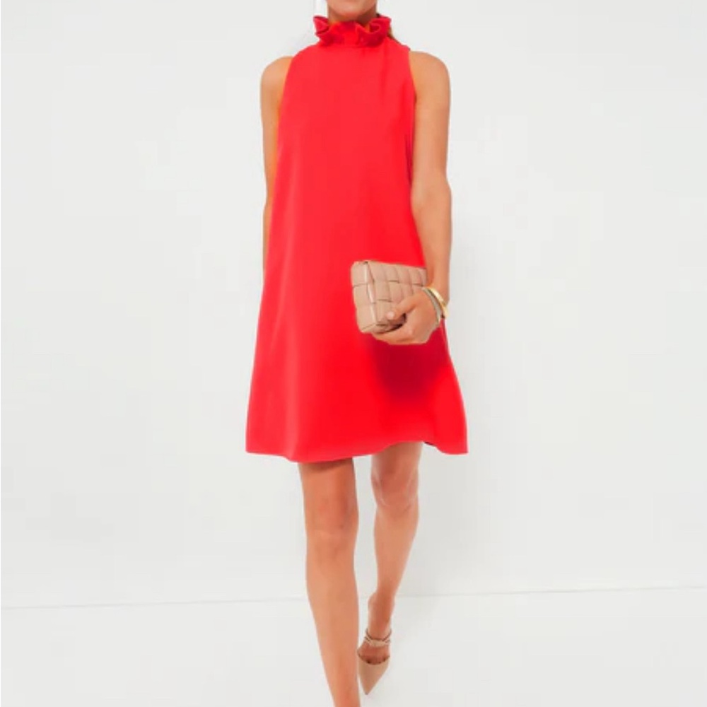 Elegant Red Sleeveless Dress